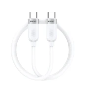 Polnilni in podatkovni kabel BWOO USB-C v USB-C s 480 Mb/s prenosa podatkov in hitrim polnjenjem 100W - 1 m - bel