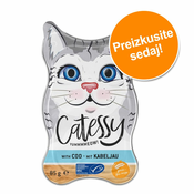 36x85g Catessy pladnji Paté s koščki in MSC polenovko hrana za mačke