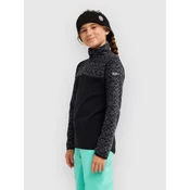Roxy Whitecamp Half Zip Kids Sweater true black roxygram tonal
