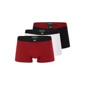 Emporio Armani Boksarice temno rdeča/črna/bela