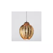 SIRU – luster na sajli FOGLIA ORO 1xE27/60W/230V fi 25 cm, zlatna, venecijansko staklo/zlato
