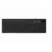 GENIUS Žcna tastatura, Slimstar 230II, USB, US, Crna