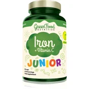 GreenFood Nutrition Junior Iron+Vitamin C kapsule za normalno tvorbo rdečih krvničk in hemoglobina 44.1 g