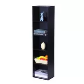 Northix Samostoječa kockasta knjižna omara 76x76x30 cm kompozitni les