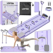 shumee Pilates Reformer 10-v-1 večnamenska vadbena deska z ročaji za sklece