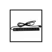 220V razvodni PDU panel 19/1U sa 8 uticnih mesta,prekidac,prenaponska zaštita,kabl 1.8m PDU-8SP-1U