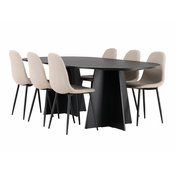 jedilnica set Dallas 4033 75x115x230cm