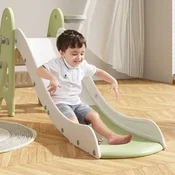 Deciji tobogan sa košem zeleno beli