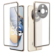 Overboard Ovitek za Realme 11 Pro 5G/Pro+ 5G, dvojno magnetno steklo, zlat