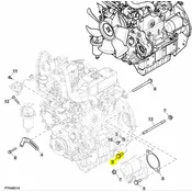 John Deere Vijak motorja 1050K 1600 1620 1910E 250D 19M7789