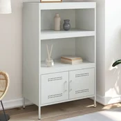 Vidaxl vidaXL Omarica, bela, 68x39x113 cm, jeklo