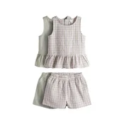 The Set Komplet ecru/rjava/kaki/rosé