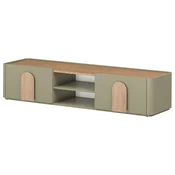TV komoda Amilio 170 1K1SZ  - evkaliptus/hrast baltic dune/ročaji hrast naravni