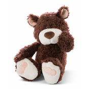 NICI plišasti medvedek rjave barve, 20 cm (eko zelen)