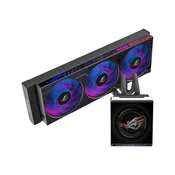 ASUS ROG Strix SLC IV 360 ARGB LCD črno tekočinski hladilnik za procesor z 12,9 cm LCD-zaslonom in 3 ventilatorji