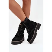 BIG STAR SHOES Suede women s work boots laced Big Star