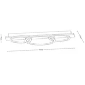 SOLEA 34 PLAFONSKA SVETILJKA 40W 3000/4000/6000K CRNA/DRVO DIM