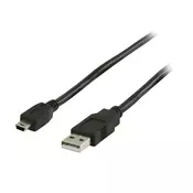 Kabl USB 2.0 AM - USB AM mini 5pin, 5m