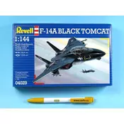 Plastični model Model Kit 04029 - F14A Tomcat Crni zeko (1: 144)