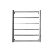 Kopalniški brisačni radiator INOX FLAT 122W/230V 57x53 cm nerjaveče jeklo/sijajni krom