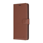 Techsuit Leather Folio preklopna torbica za Motorola Edge 50 Ultra – rjava