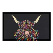 Predpražnik iz PVC-ja 40x70 cm Highland Cow – Artsy Doormats