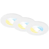 Briloner 7605036 - komplet 3xLED kupatilsko plafonsko svetlo 3xLED/4,9W/230V IP44 belo