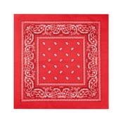 Party bandana ruta bombažna rdeča 54x54 cm