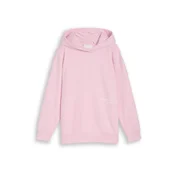 TOM TAILOR Sweater majica pastelno narančasta / roza / prljavo bijela