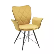 STOLICA SA RUKONASLONOM žuta, crna metal, tekstil
