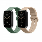 2x Zapestnica za Xiaomi Mi Band 7 Pro - zelena