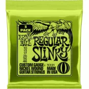 Ernie Ball 2221 10-46 3-Pack Regular Slinky Nickel Wound Electric Guitar Strings