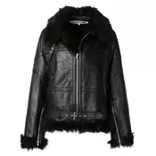 McQ Alexander McQueen - zipped shearling jacket - women - Black