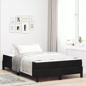 Krevet s opruga kutije s madracem Crna 120 x 220 cm tkanina