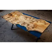 Casa Padrino luxury dining table natural/blue/black 240 cm
