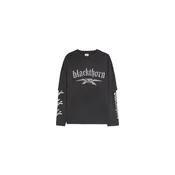 Bershka Majica BLACKTHORN svetlo siva/črna