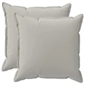 Vidaxl Prevleka za blazino 2 kos HOUTEN Siva 55 x 55 cm Poliester