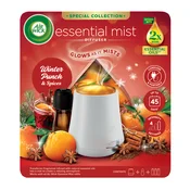 Air Wick Essential Mist Winter Punch & Spices aroma difuzor s polnilom + baterija 20 ml