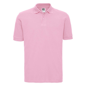 Light pink mens polo shirt 100% cotton Russell