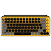 Logitech - Tipkovnica Logitech POP Keys z emoji, rumena, brezžična