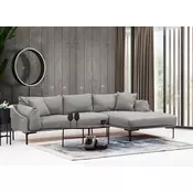 Atelier del Sofa Kutna garnitura Leo 90x65x255cm Siva