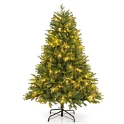 COSTWAY Umetno božično drevo z več načini osvetlitve LED 180 cm, (5000038697)