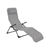 Mountfield Mountfield Zložljiv Vrtni Ležalnik Z Blazino SUN 140x59x96 cm, Jeklo