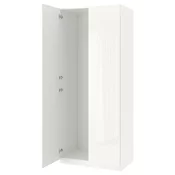PAX / FARDAL Kombinacija garderobera, bela/v. sjaj bela, 100x60x236 cm