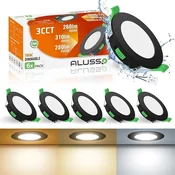 Alusso LED vgradni stropni reflektorji, 4 W - komplet 6