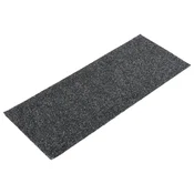Vidaxl Preproge za stopnice samolepilne 15 kosov 60 x 25 cm temno sive pravokotne