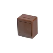 shumee Enojno hermetično beta stikalo, zvonec, rjavo, IP44 /D.3210WD/