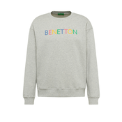 UNITED COLORS OF BENETTON Sweater majica, plava / žuta / siva melange / roza