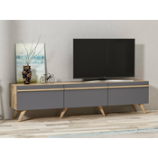 TV-omarica Kailua 952 (Antracit + Hrast) Hrast, Antracit, 180x42x35cm
