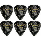 Fender 351 Shape Premium Pick Thin Black Moto 6 Pack